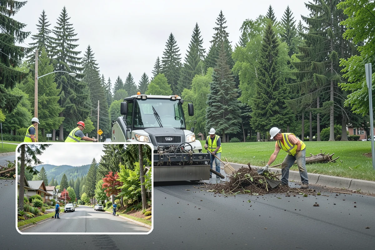 Deicing in Darrington, Snohomish County, WA - Restores traction by breaking the ice-to-pavement bond