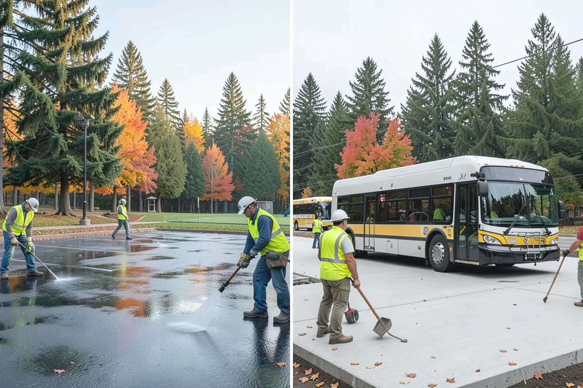 Deicing in Des Moines, King County, WA - Assess conditions and pavement temperatures at priority sites