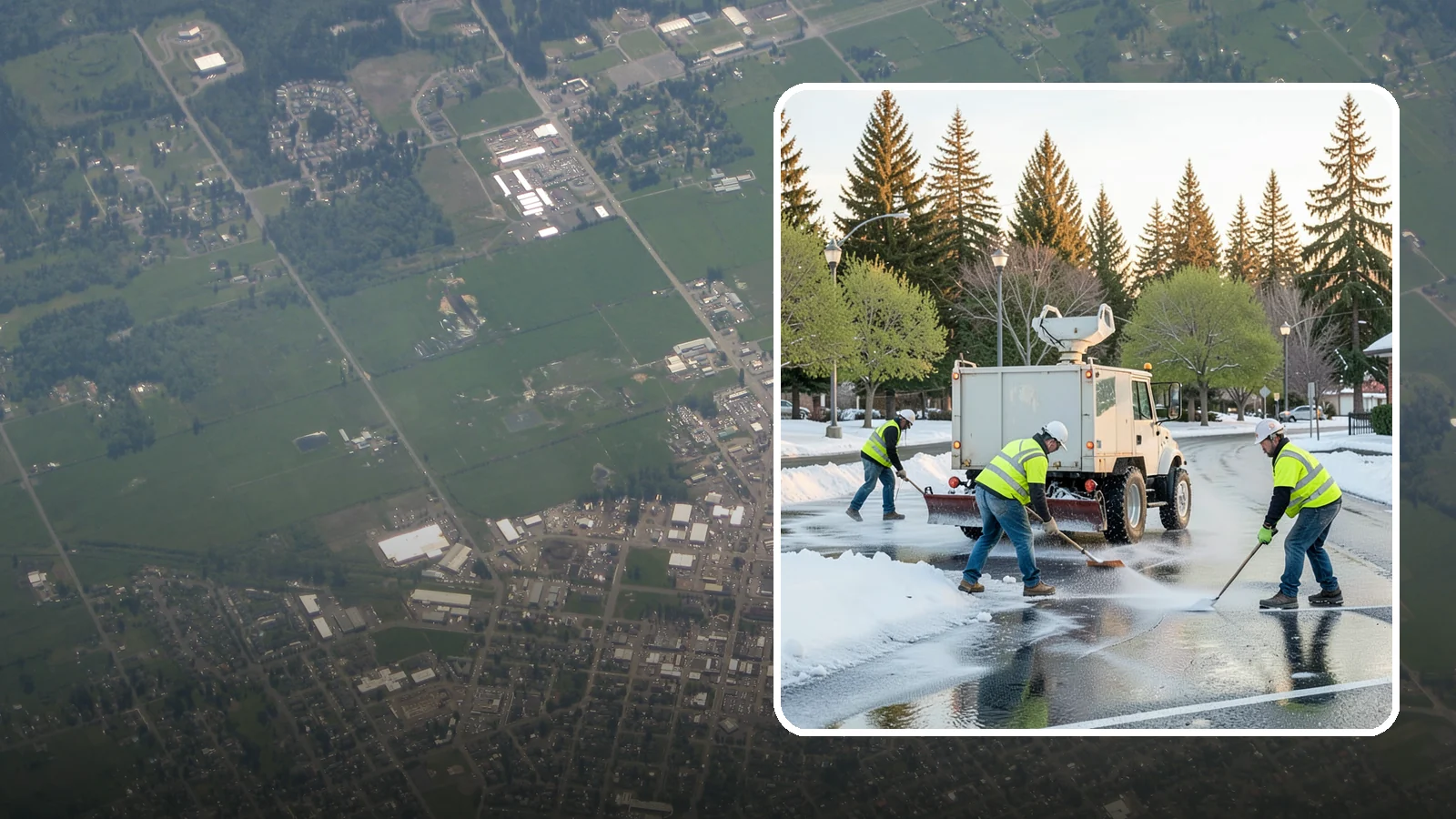 Deicing in Enumclaw, King County, WA - Apply deicing materials to roads, lots, and walkways to melt ice and maintain safe surfaces during winter events.