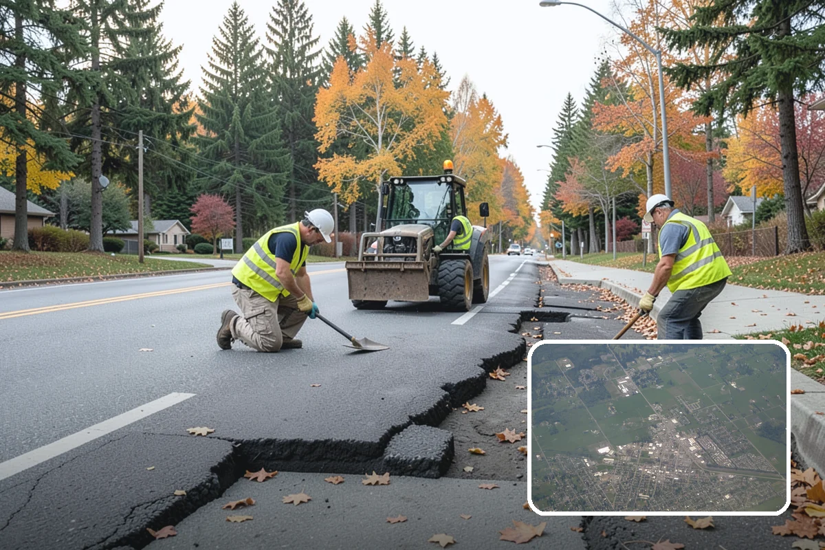 Deicing in Enumclaw, King County, WA - Restores traction by breaking the ice-to-pavement bond