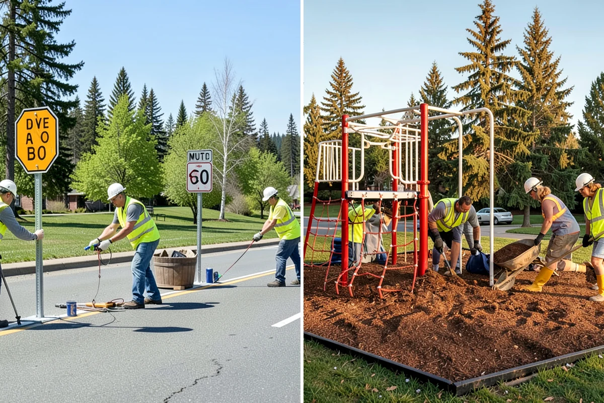 Deicing in Fircrest, Pierce County, WA - Assess conditions and pavement temperatures at priority sites