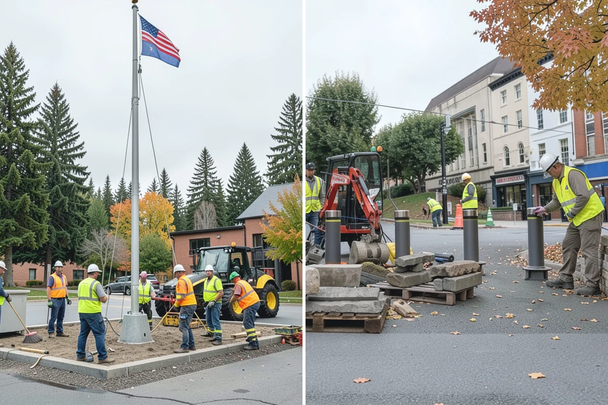 Deicing in Hamilton, Skagit County, WA - Assess conditions and pavement temperatures at priority sites