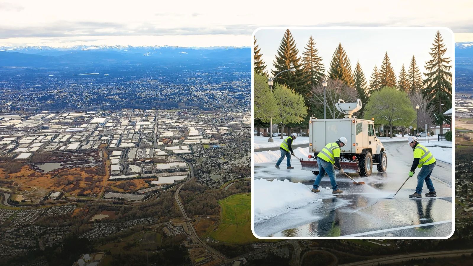 Deicing in Kent, King County, WA - Apply deicing materials to roads, lots, and walkways to melt ice and maintain safe surfaces during winter events.