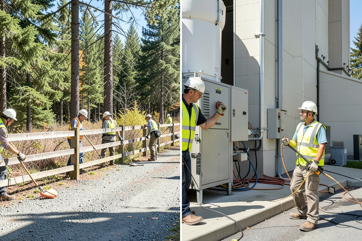 Deicing in Lakewood, Pierce County, WA - Assess conditions and pavement temperatures at priority sites