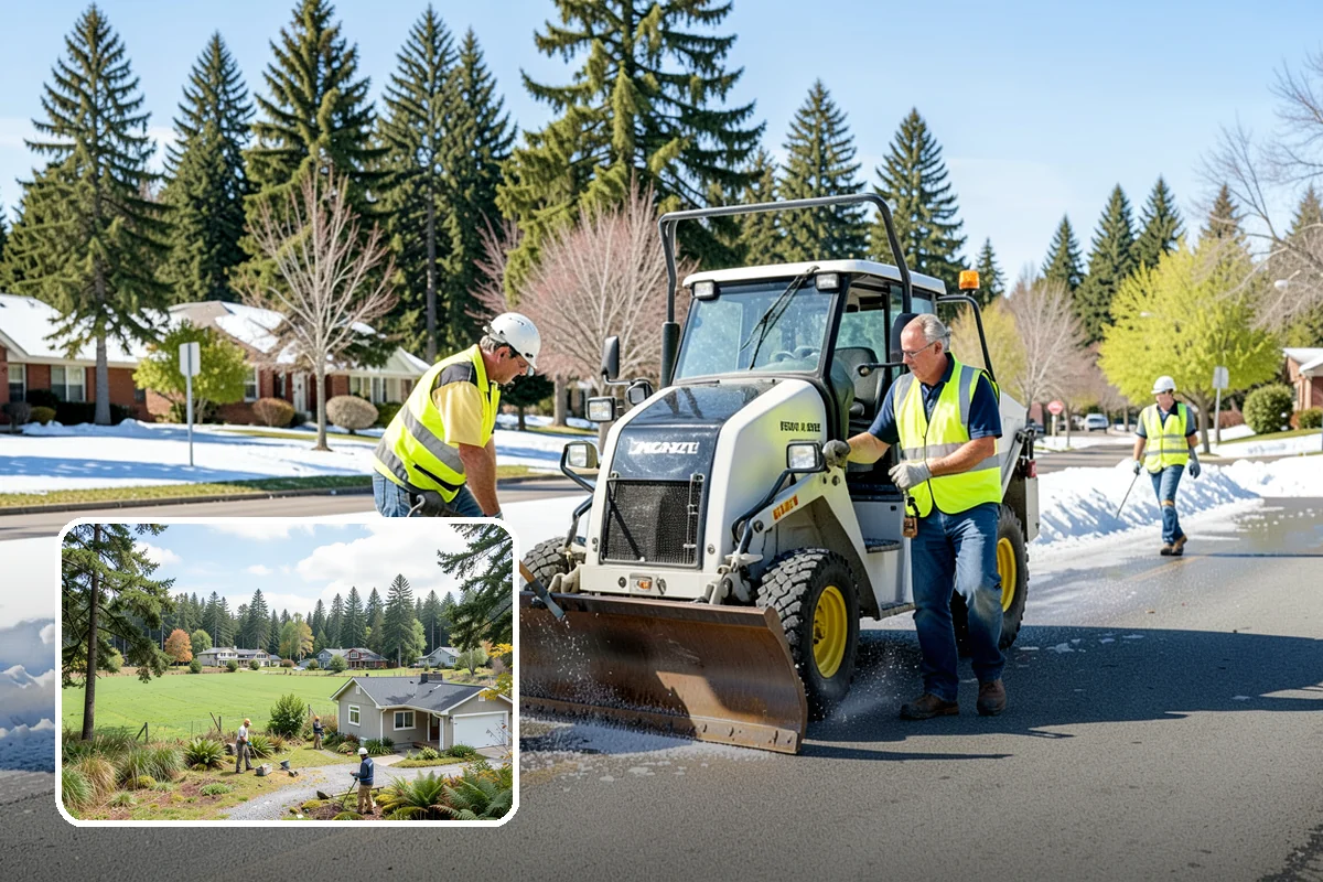 Deicing in Lyman, Skagit County, WA - Restores traction by breaking the ice-to-pavement bond