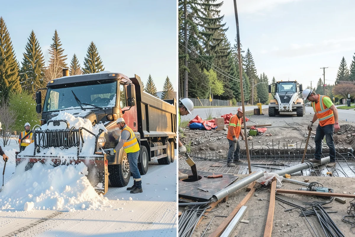 Deicing in Marysville, Snohomish County, WA - Assess conditions and pavement temperatures at priority sites