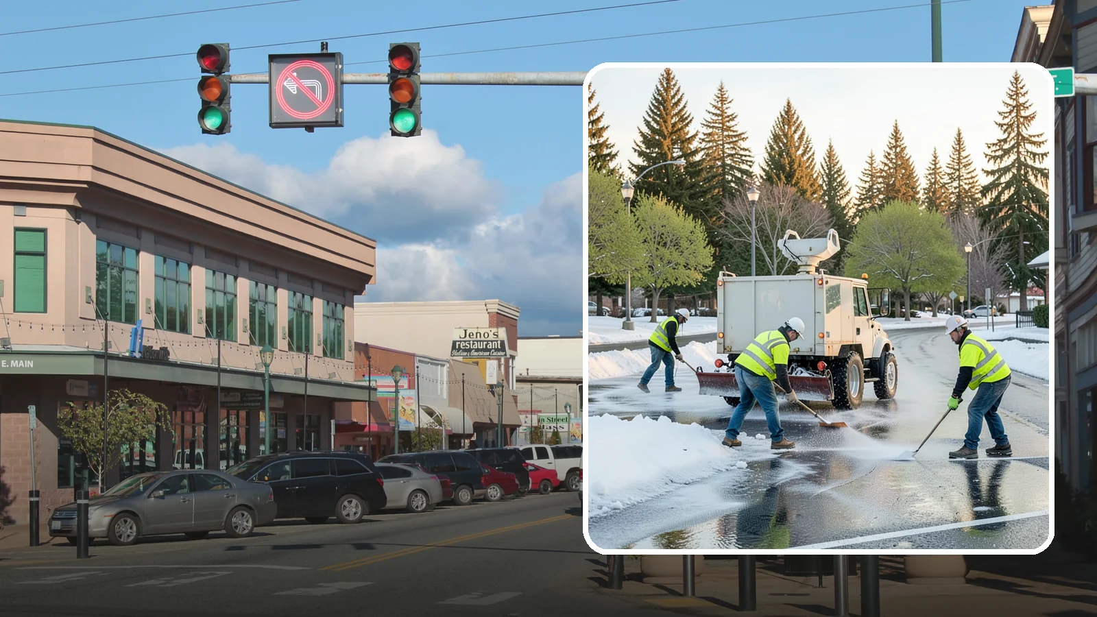 Deicing in Monroe, Snohomish County, WA - Apply deicing materials to roads, lots, and walkways to melt ice and maintain safe surfaces during winter events.
