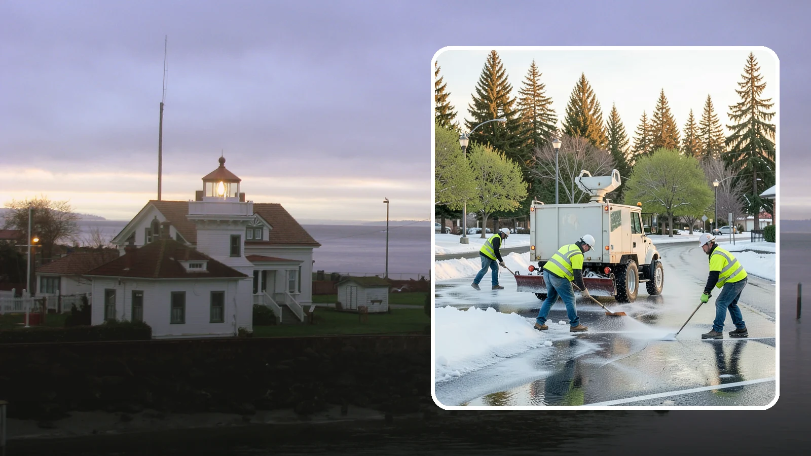 Deicing in Mukilteo, Snohomish County, WA - Apply deicing materials to roads, lots, and walkways to melt ice and maintain safe surfaces during winter events.