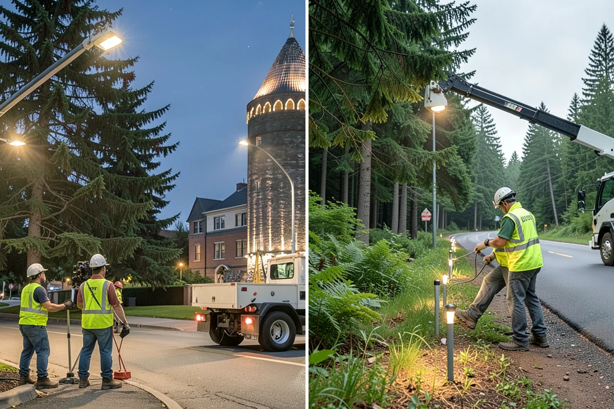 Deicing in Normandy Park, King County, WA - Assess conditions and pavement temperatures at priority sites