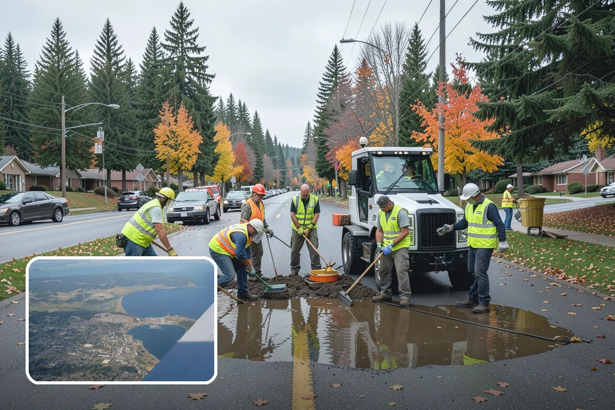 Deicing in Oak Harbor, Island County, WA - Restores traction by breaking the ice-to-pavement bond