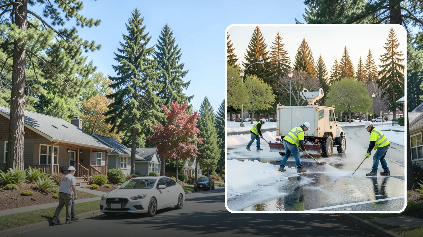 Deicing in Orting, Pierce County, WA - Apply deicing materials to roads, lots, and walkways to melt ice and maintain safe surfaces during winter events.