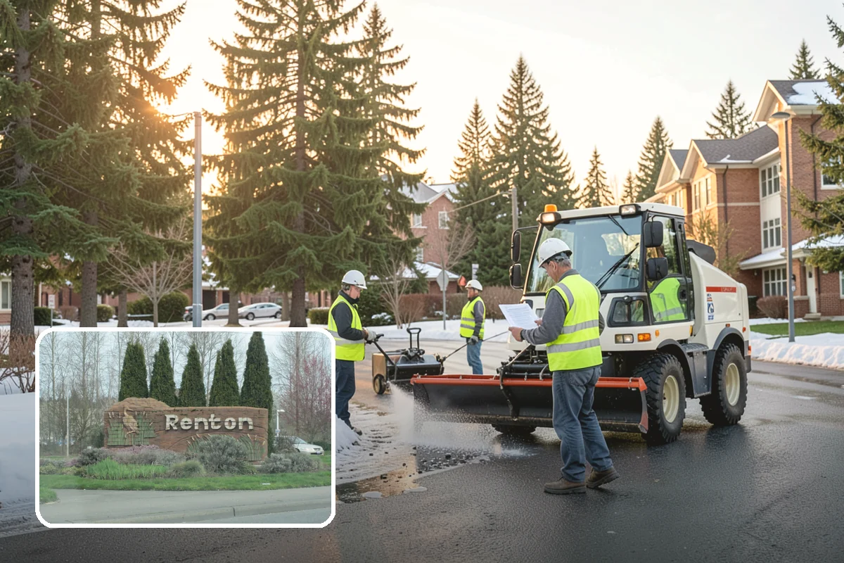 Deicing in Renton, King County, WA - Restores traction by breaking the ice-to-pavement bond
