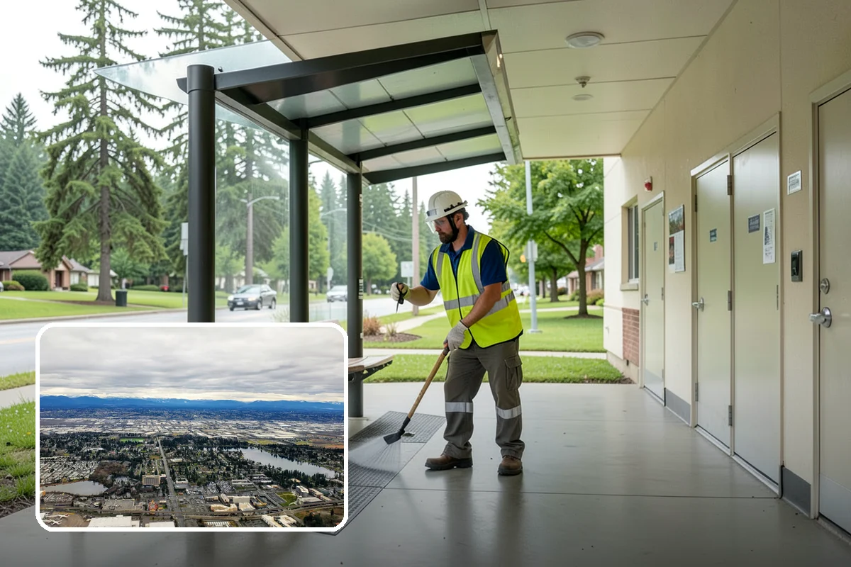 Deicing in SeaTac, King County, WA - Restores traction by breaking the ice-to-pavement bond