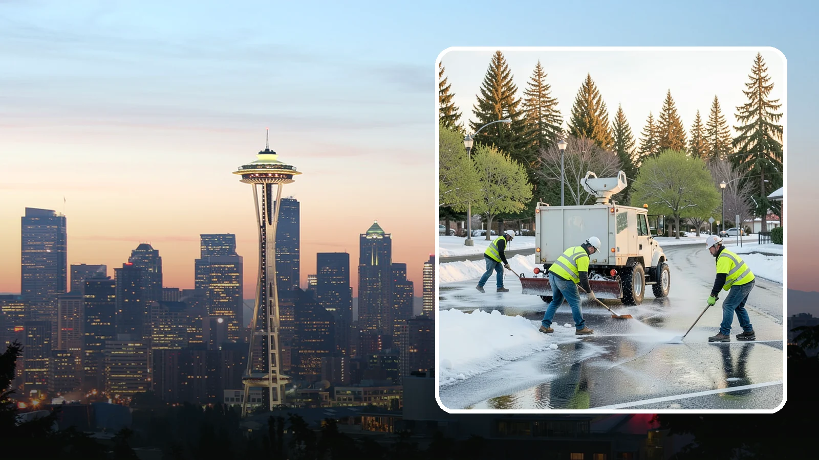 Deicing in Seattle, King County, WA - Apply deicing materials to roads, lots, and walkways to melt ice and maintain safe surfaces during winter events.