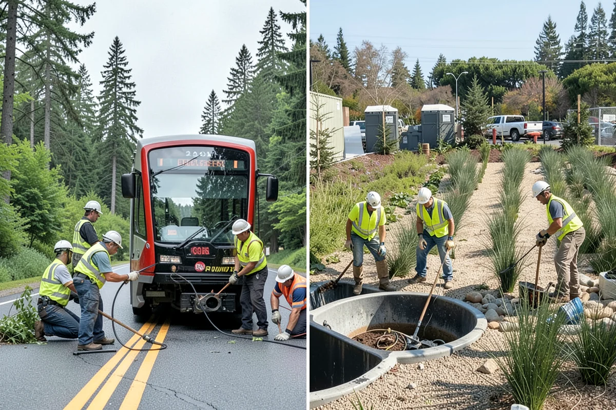 Deicing in Snoqualmie, King County, WA - Assess conditions and pavement temperatures at priority sites