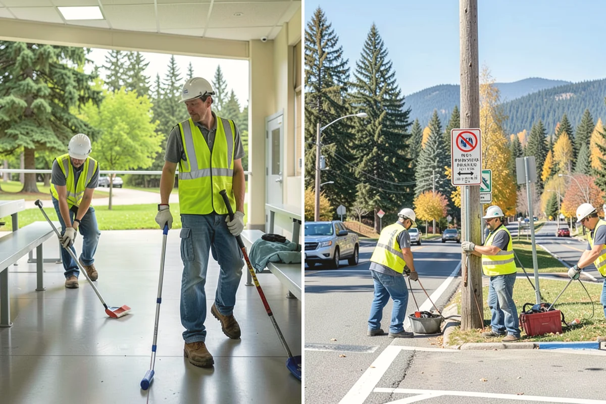 Deicing in Tukwila, King County, WA - Assess conditions and pavement temperatures at priority sites
