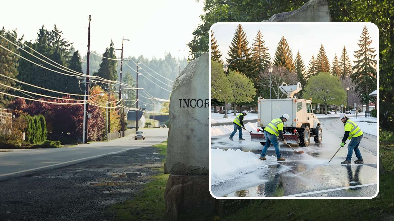 Deicing in Wilkeson, Pierce County, WA - Apply deicing materials to roads, lots, and walkways to melt ice and maintain safe surfaces during winter events.