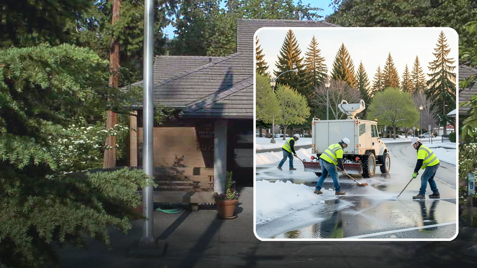 Deicing in Yarrow Point, King County, WA - Apply deicing materials to roads, lots, and walkways to melt ice and maintain safe surfaces during winter events.