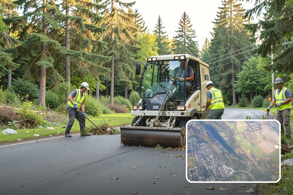 Detention Pond Maintenance in Algona, King County, WA - Maintained storage volume and controlled release rates