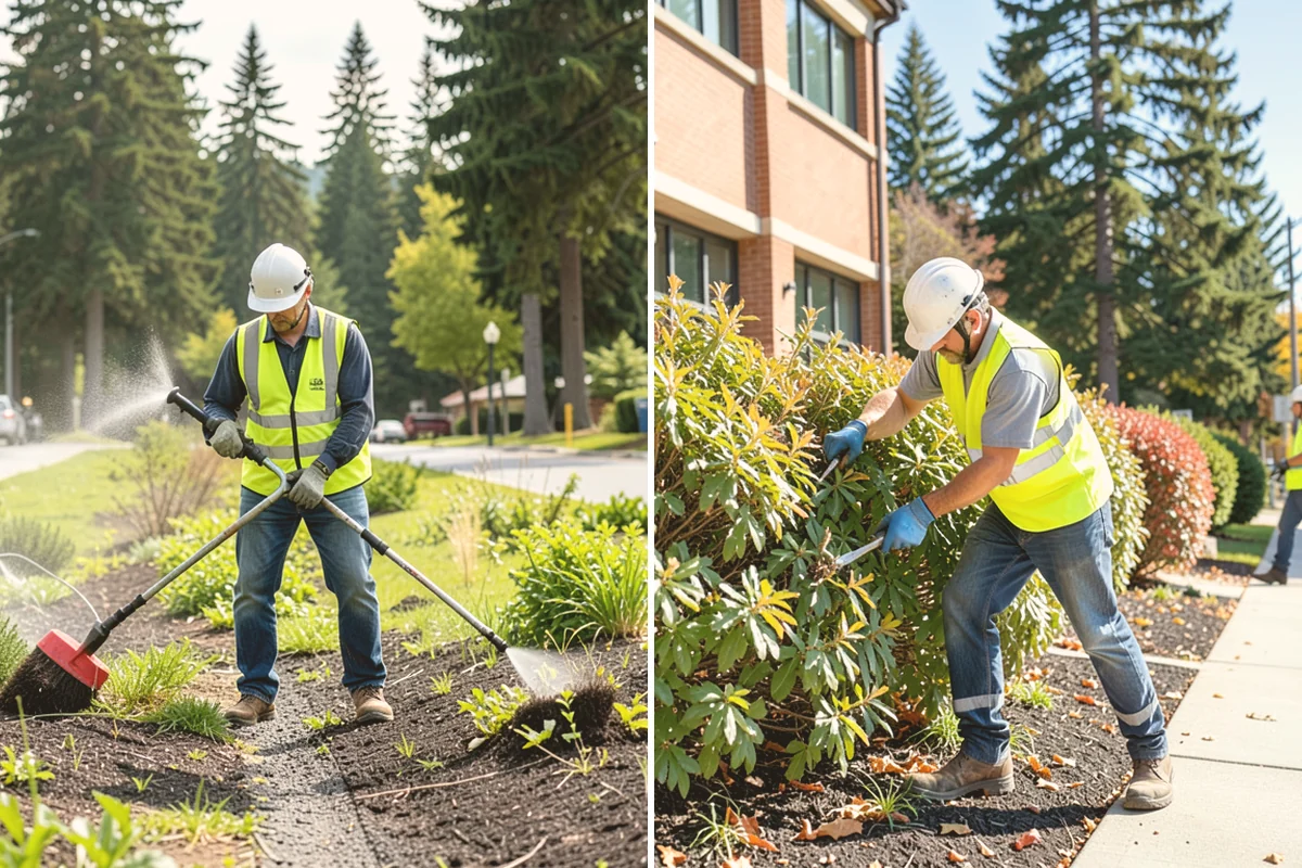 Detention Pond Maintenance in Algona, King County, WA - Inspect embankments, inlets, and outlet control structures