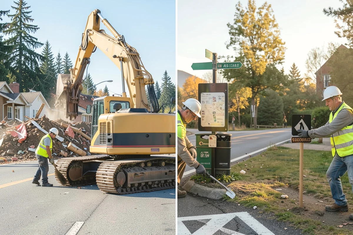 Detention Pond Maintenance in Anacortes, Skagit County, WA - Inspect embankments, inlets, and outlet control structures