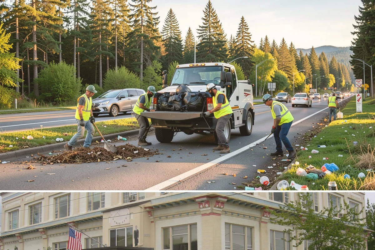 Detention Pond Maintenance in Anacortes, Skagit County, WA - Mowing and vegetation work occur in the dry summer months, while inlet and outlet inspections increase through the winter storm...