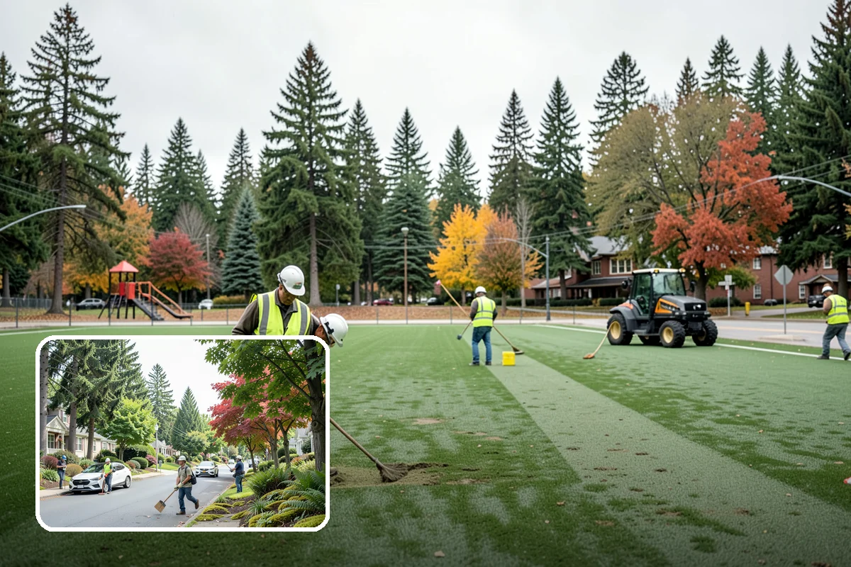 Detention Pond Maintenance in Beaux Arts Village, King County, WA - Maintained storage volume and controlled release rates