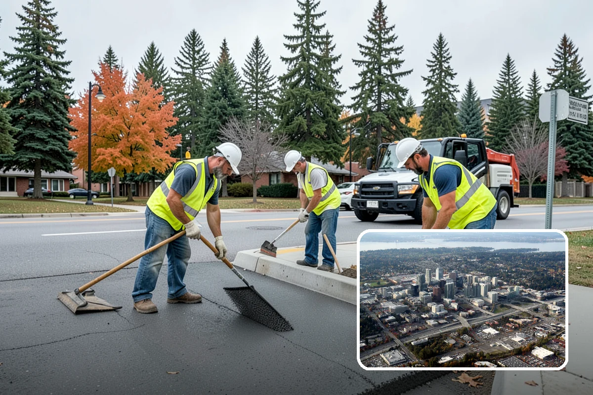 Detention Pond Maintenance in Bellevue, King County, WA - Maintained storage volume and controlled release rates