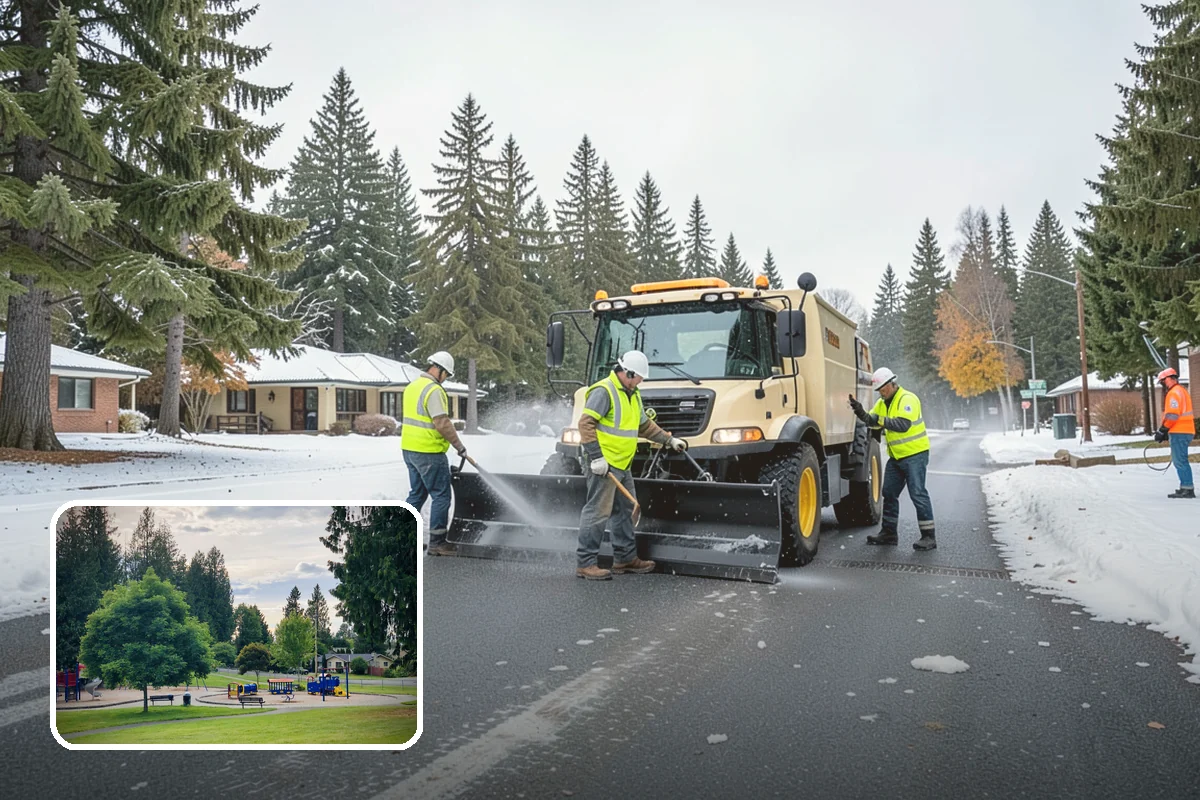 Detention Pond Maintenance in Bonney Lake, Pierce County, WA - Maintained storage volume and controlled release rates