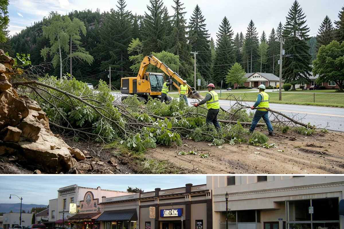 Detention Pond Maintenance in Burlington, Skagit County, WA - Mowing and vegetation work occur in the dry summer months, while inlet and outlet inspections increase through the winter storm...