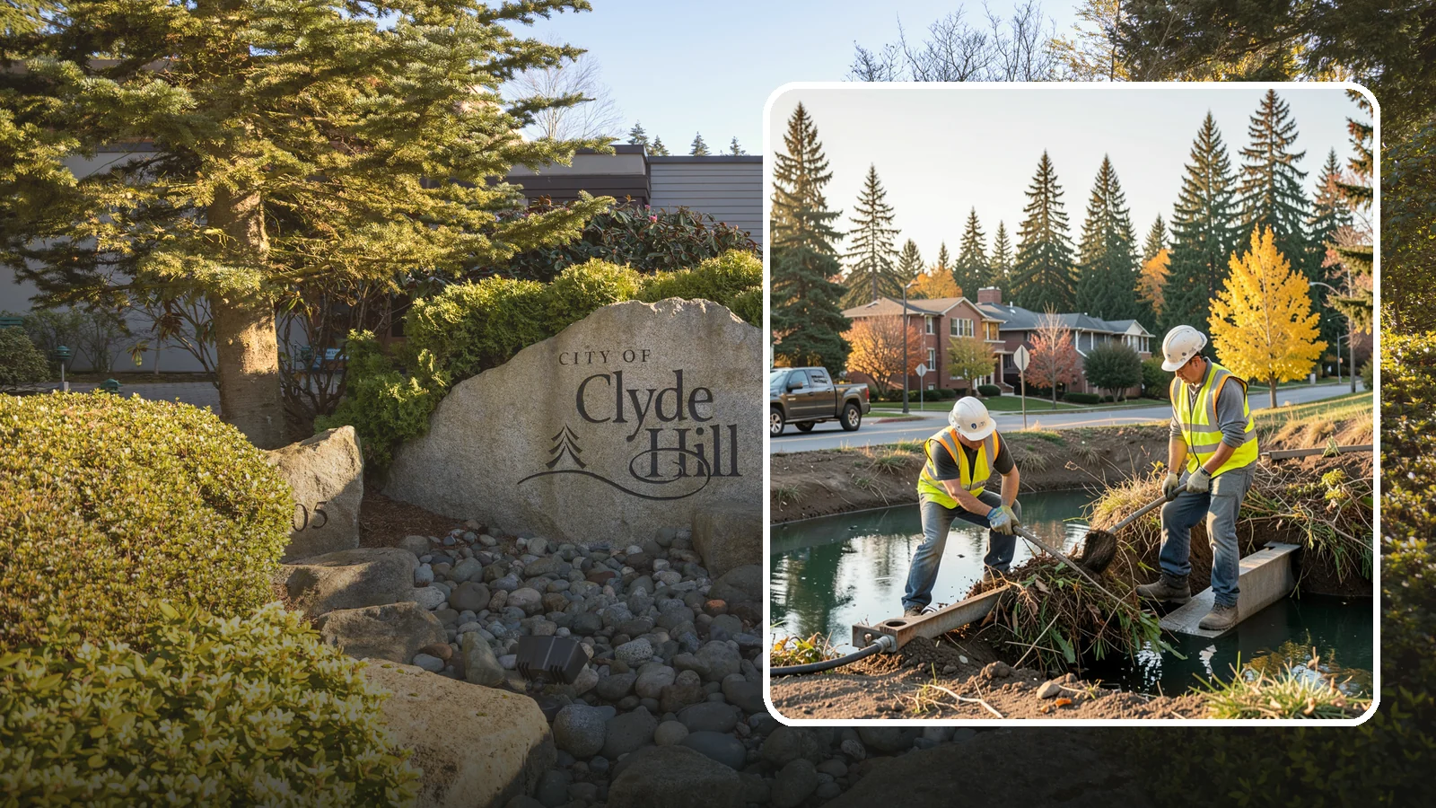 Detention Pond Maintenance in Clyde Hill, King County, WA - Vegetation, sediment, and outlet upkeep that keeps detention ponds storing and releasing runoff correctly.