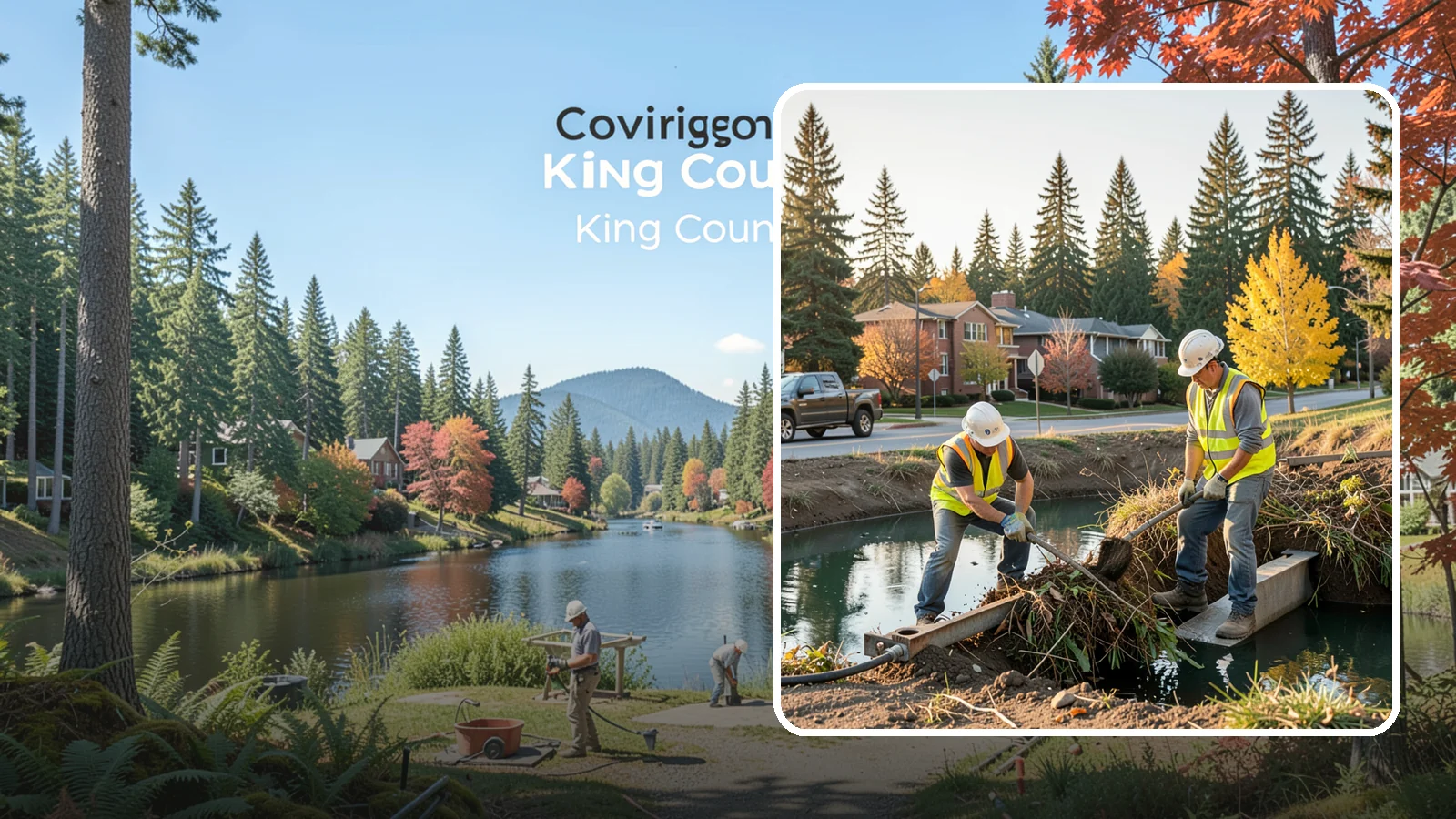 Detention Pond Maintenance in Covington, King County, WA - Vegetation, sediment, and outlet upkeep that keeps detention ponds storing and releasing runoff correctly.
