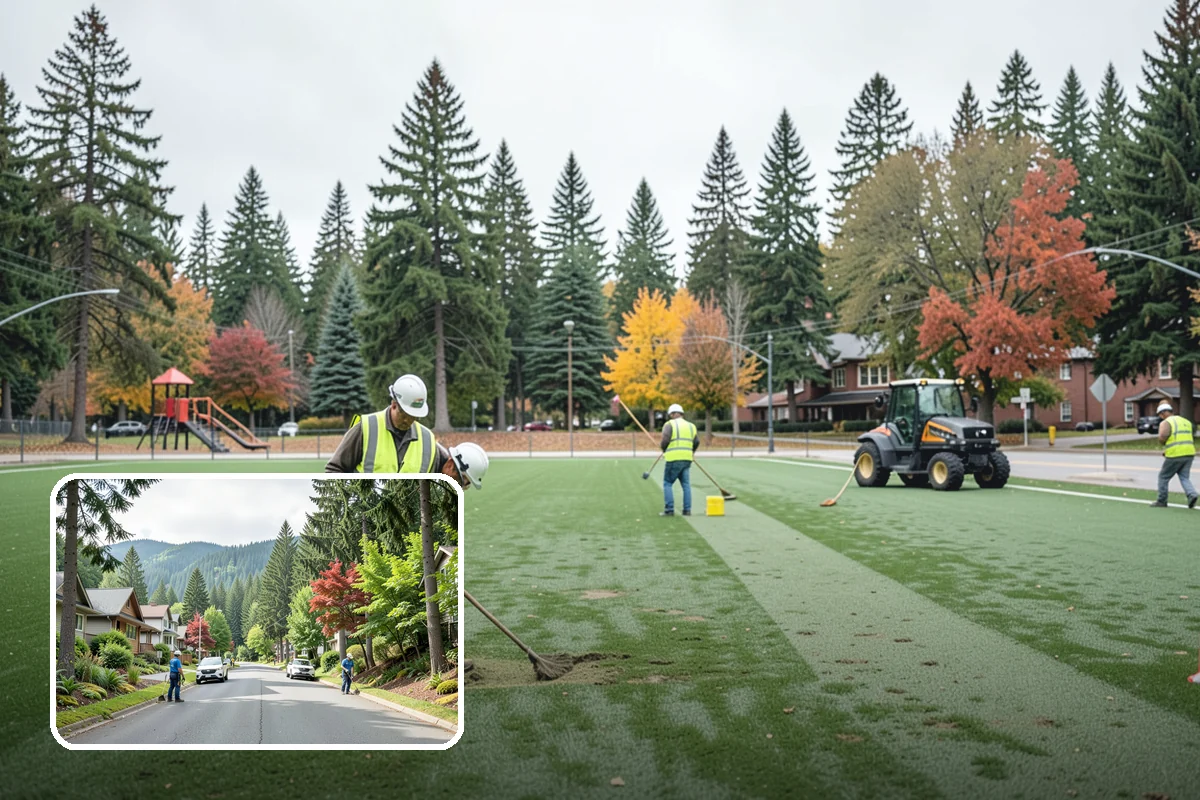 Detention Pond Maintenance in Darrington, Snohomish County, WA - Maintained storage volume and controlled release rates