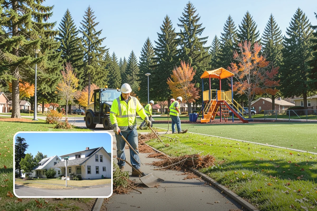 Detention Pond Maintenance in DuPont, Pierce County, WA - Maintained storage volume and controlled release rates