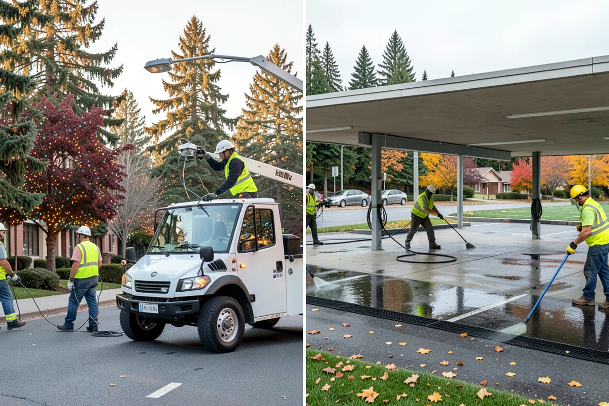 Detention Pond Maintenance in DuPont, Pierce County, WA - Inspect embankments, inlets, and outlet control structures