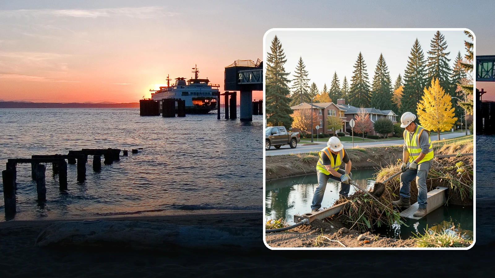 Detention Pond Maintenance in Edmonds, Snohomish County, WA - Vegetation, sediment, and outlet upkeep that keeps detention ponds storing and releasing runoff correctly.