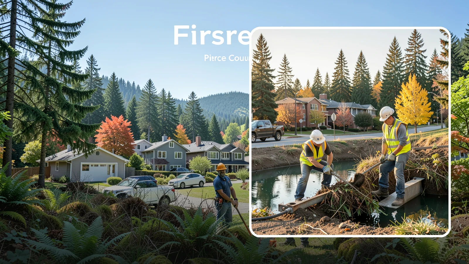 Detention Pond Maintenance in Fircrest, Pierce County, WA - Vegetation, sediment, and outlet upkeep that keeps detention ponds storing and releasing runoff correctly.