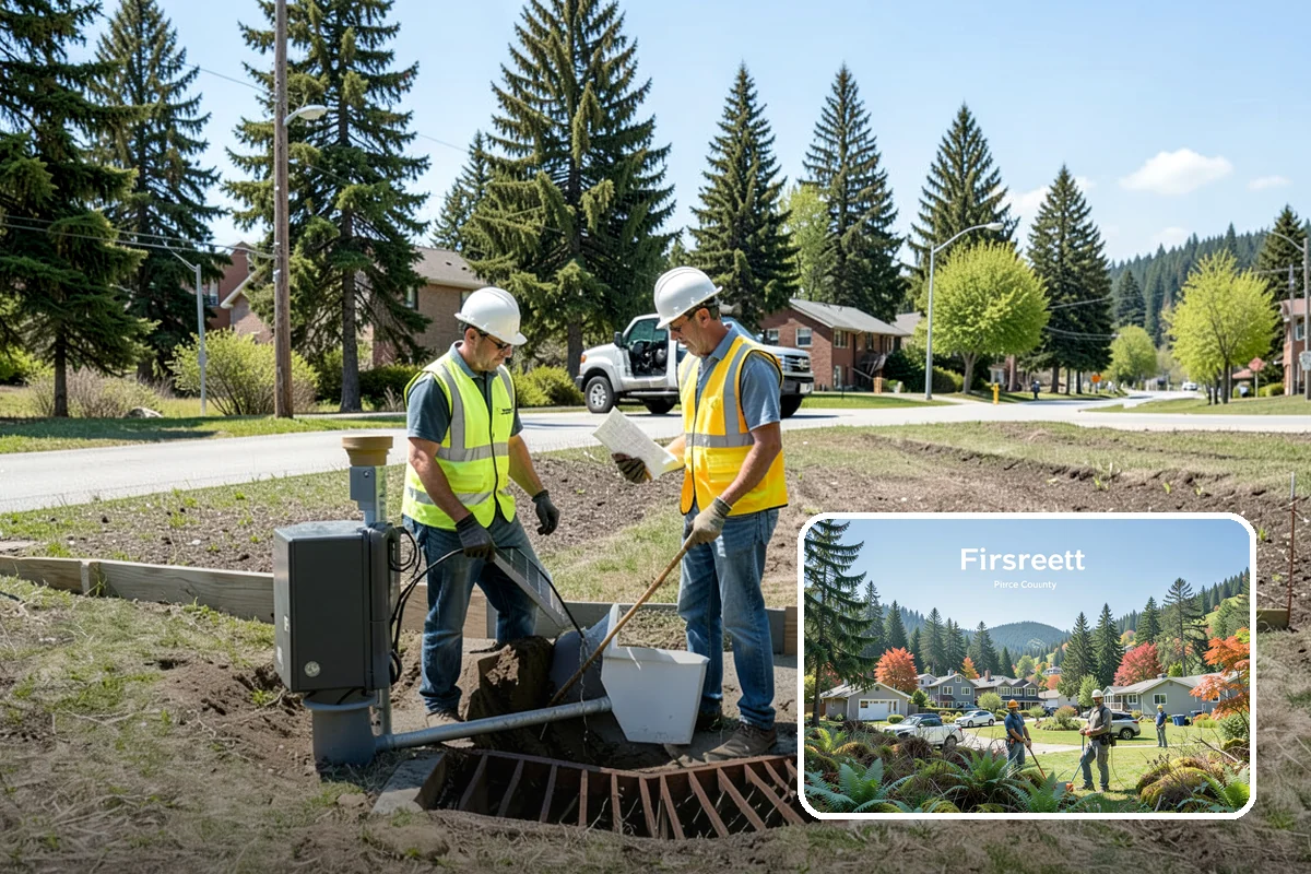 Detention Pond Maintenance in Fircrest, Pierce County, WA - Maintained storage volume and controlled release rates