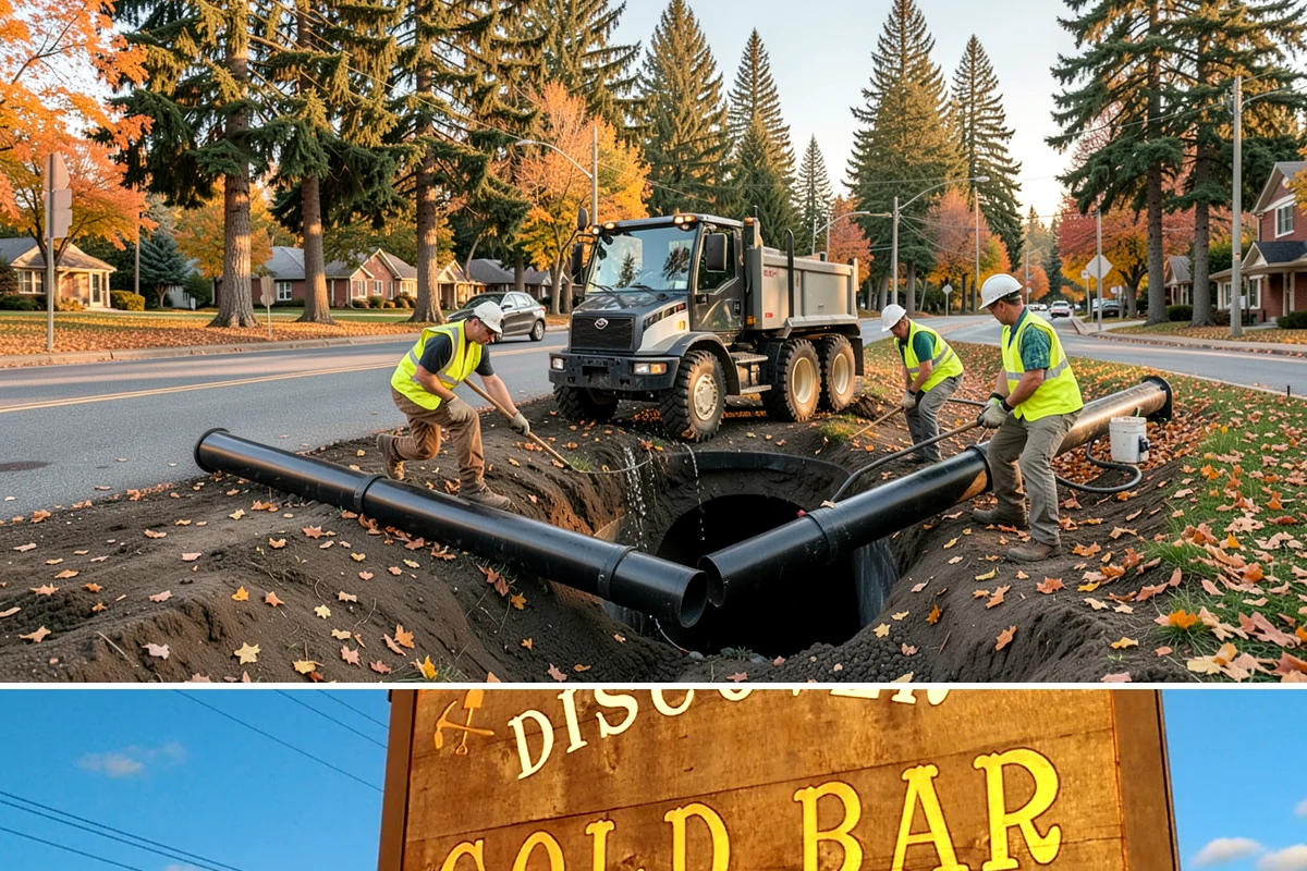 Detention Pond Maintenance in Gold Bar, Snohomish County, WA - Mowing and vegetation work occur in the dry summer months, while inlet and outlet inspections increase through the winter storm...