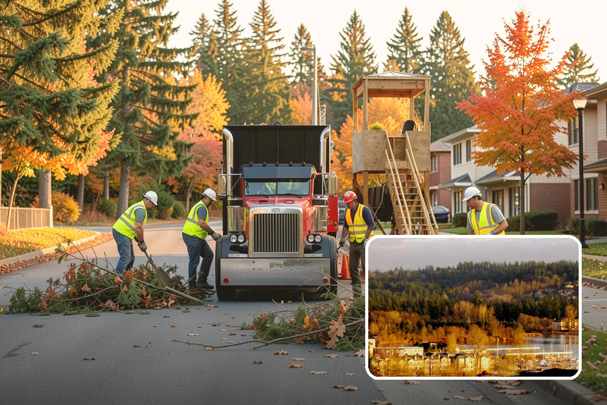 Detention Pond Maintenance in Kenmore, King County, WA - Maintained storage volume and controlled release rates