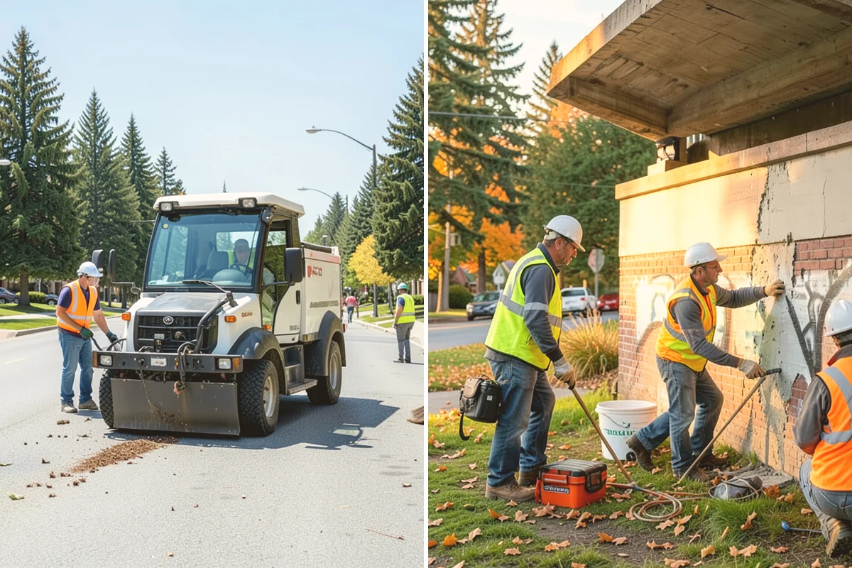 Detention Pond Maintenance in Kent, King County, WA - Inspect embankments, inlets, and outlet control structures