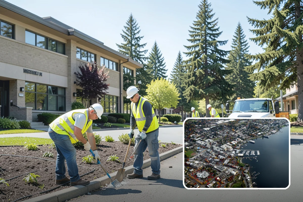 Detention Pond Maintenance in Kirkland, King County, WA - Maintained storage volume and controlled release rates