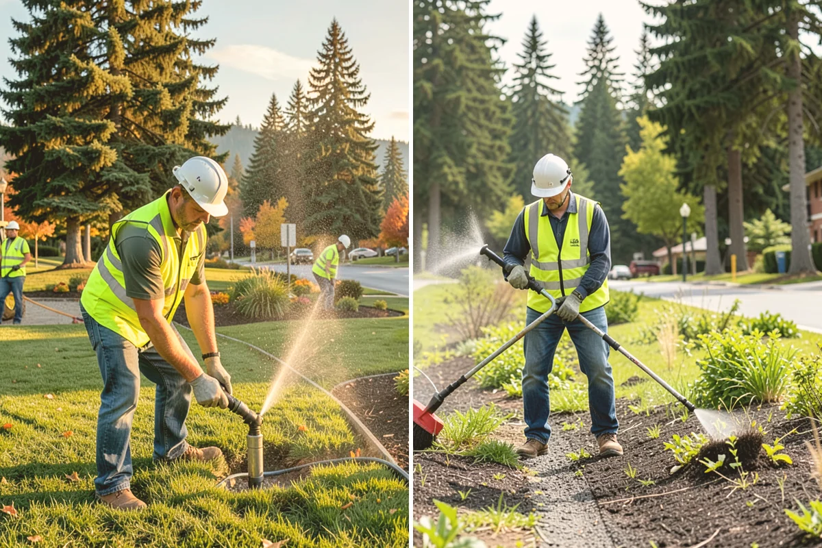 Detention Pond Maintenance in Kirkland, King County, WA - Inspect embankments, inlets, and outlet control structures
