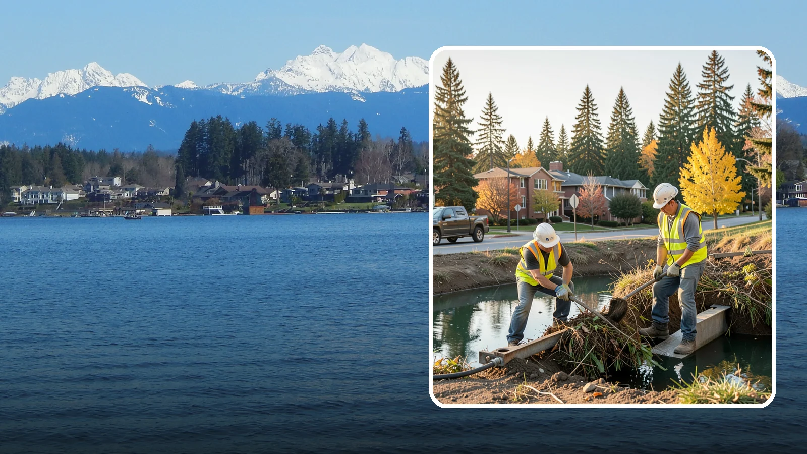 Detention Pond Maintenance in Lake Stevens, Snohomish County, WA - Vegetation, sediment, and outlet upkeep that keeps detention ponds storing and releasing runoff correctly.