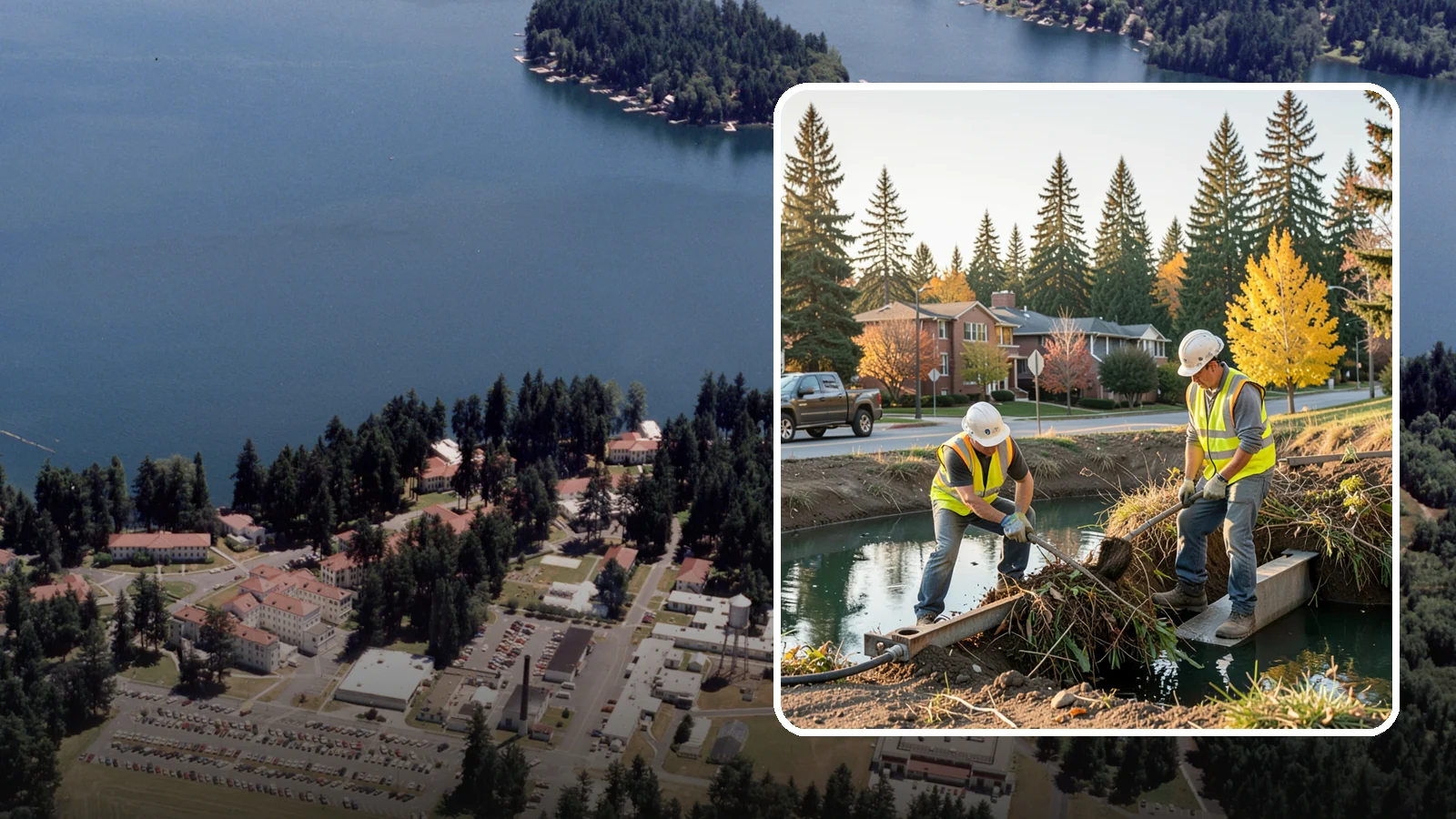 Detention Pond Maintenance in Lakewood, Pierce County, WA - Vegetation, sediment, and outlet upkeep that keeps detention ponds storing and releasing runoff correctly.