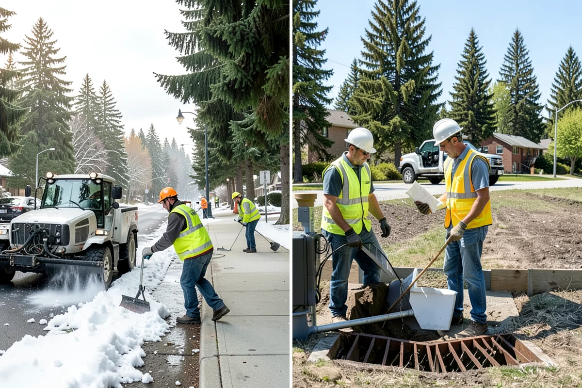 Detention Pond Maintenance in Lakewood, Pierce County, WA - Inspect embankments, inlets, and outlet control structures