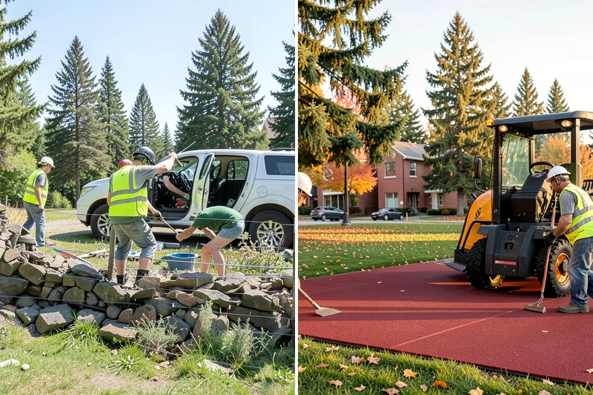 Detention Pond Maintenance in Lyman, Skagit County, WA - Inspect embankments, inlets, and outlet control structures