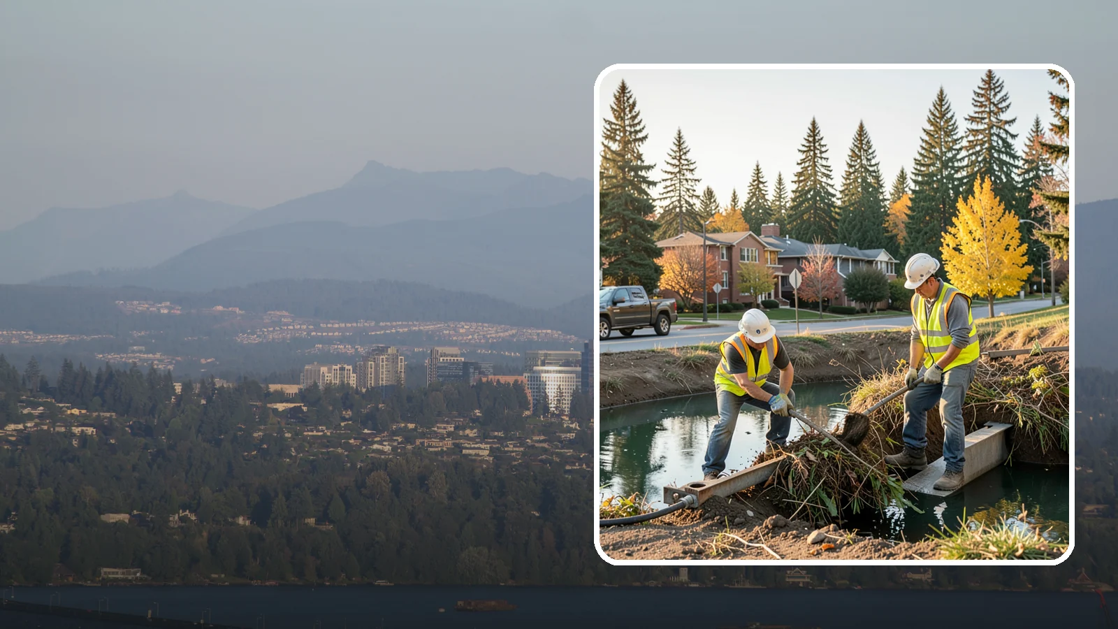 Detention Pond Maintenance in Medina, King County, WA - Vegetation, sediment, and outlet upkeep that keeps detention ponds storing and releasing runoff correctly.
