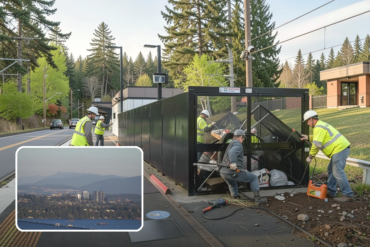 Detention Pond Maintenance in Medina, King County, WA - Maintained storage volume and controlled release rates