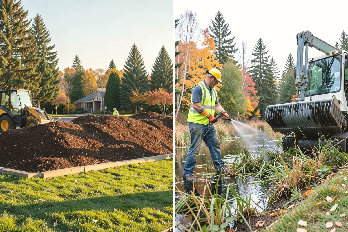 Detention Pond Maintenance in Mill Creek, Snohomish County, WA - Inspect embankments, inlets, and outlet control structures
